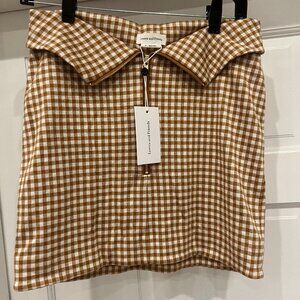 For Love and Lemons Checkered Skirt